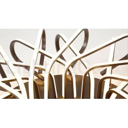 Plafoniera LED Bird's Nest dimmerabile in alluminio, utilizzabile anche come applique