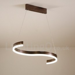 Lampada a sospensione lineare LED dimmerabile con telecomando, design moderno