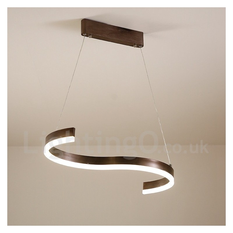 Lampada a sospensione lineare LED dimmerabile con telecomando, design moderno