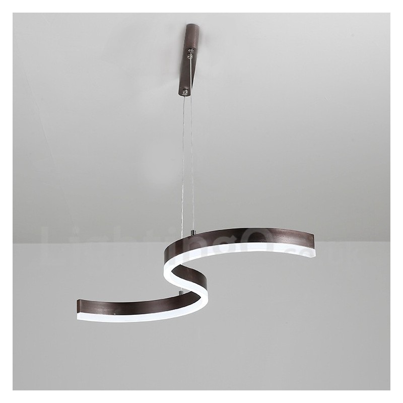 Lampada a sospensione lineare LED dimmerabile con telecomando, design moderno
