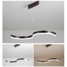 Lampada a sospensione lineare LED dimmerabile con telecomando, design moderno