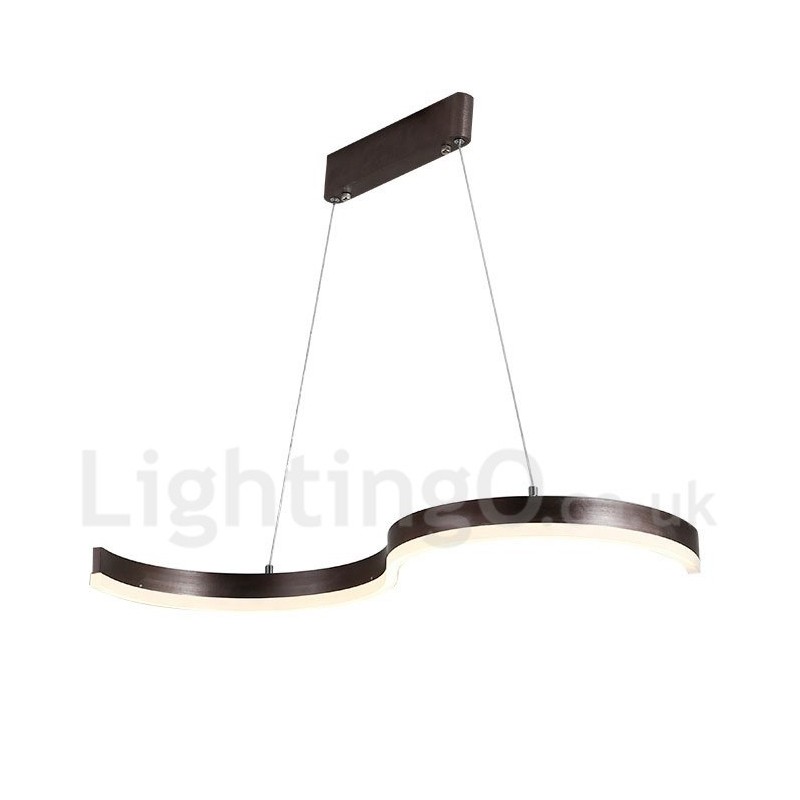 Lampada a sospensione lineare LED dimmerabile con telecomando, design moderno