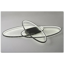 Lampada da soffitto ovale moderna in alluminio dimmerabile a filo per soggiorno e camera da letto