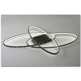 Lampada da soffitto ovale moderna in alluminio dimmerabile a filo per soggiorno e camera da letto