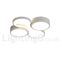 Lampada da soffitto LED dimmerabile in alluminio a filo, anche applique, 50 cm o 60 cm