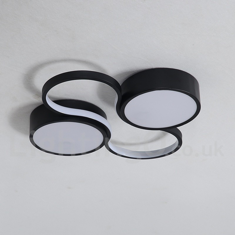 Lampada da soffitto LED dimmerabile in alluminio a filo, anche applique, 50 cm o 60 cm