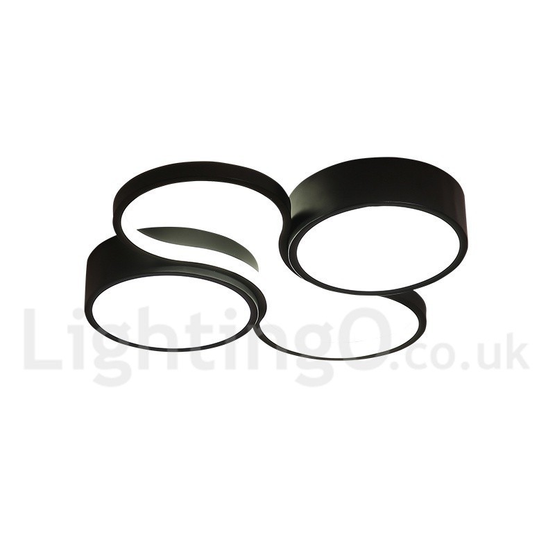 Lampada da soffitto LED dimmerabile in alluminio a filo, anche applique, 50 cm o 60 cm