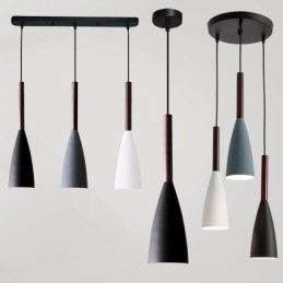Lampada a sospensione moderna Macaron E27 10 cm x 35 cm