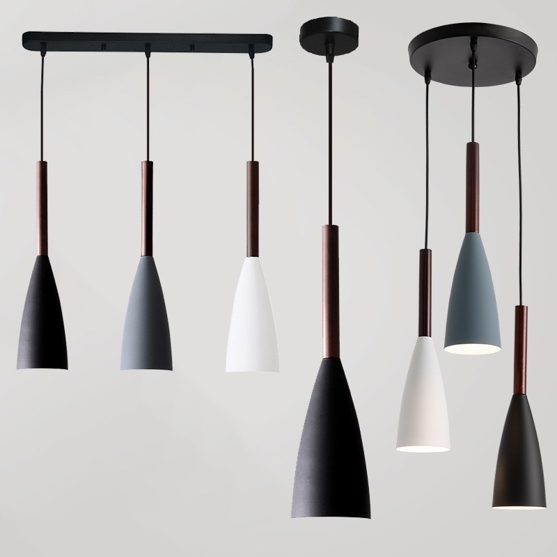 Lampada a sospensione moderna Macaron E27 10 cm x 35 cm