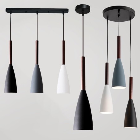 Lampada a sospensione moderna Macaron E27 10 cm x 35 cm