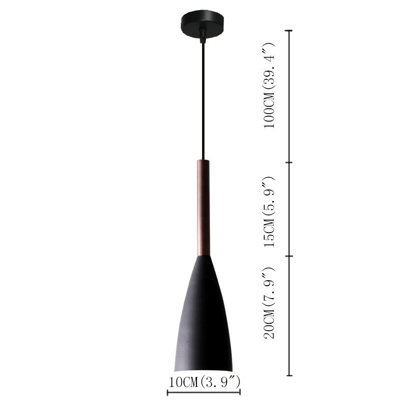 Lampada a sospensione moderna Macaron E27 10 cm x 35 cm