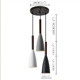 Lampada a sospensione moderna Macaron E27 10 cm x 35 cm