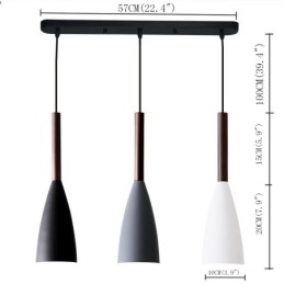 Lampada a sospensione moderna Macaron E27 10 cm x 35 cm