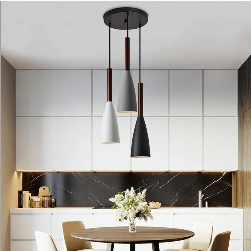 Lampada a sospensione moderna Macaron E27 10 cm x 35 cm