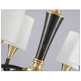Lampadario a sospensione rustico retrò vintage in ottone con paralumi in vetro e pietra