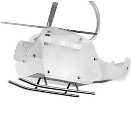 Lampadario per bambini a elicottero in vetro