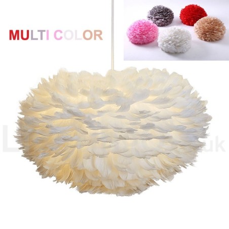 Lampadario moderno contemporaneo a piume multicolore E14