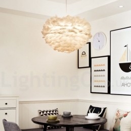 Lampadario moderno contemporaneo a piume multicolore E14