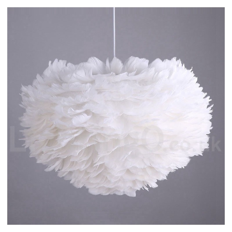 Lampadario moderno contemporaneo a piume multicolore E14