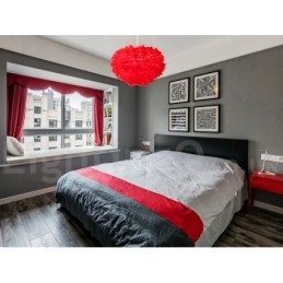 Lampadario moderno contemporaneo a piume multicolore E14