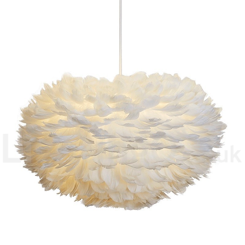 Lampadario moderno contemporaneo a piume multicolore E14