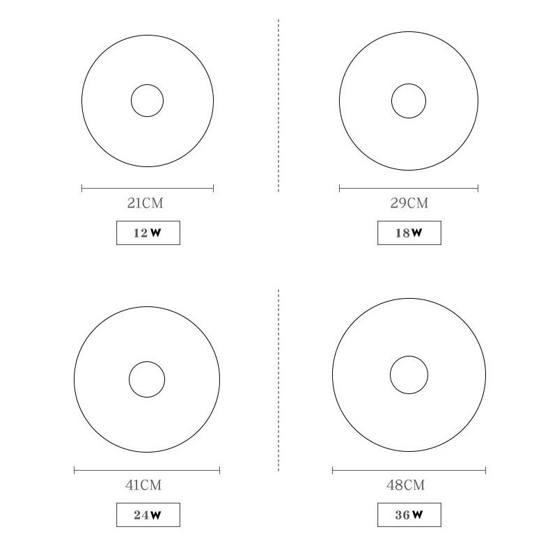 Lampada da soffitto rotonda nordica in legno e acrilico, ultra sottile, dimmerabile