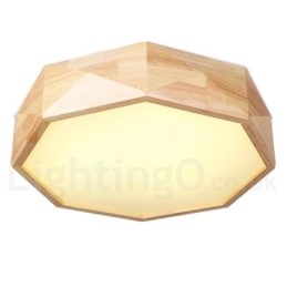 Lampada da soffitto LED in legno e acrilico stile nordico dimmerabile