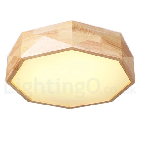 Lampada da soffitto LED in legno e acrilico stile nordico dimmerabile