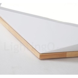 Plafoniera in legno multicolore Macaron dimmerabile con paralume in acrilico