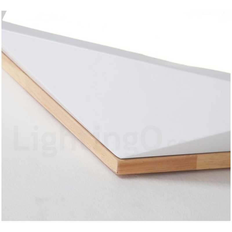 Plafoniera in legno multicolore Macaron dimmerabile con paralume in acrilico