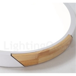 Plafoniera ultrasottile in legno macaron multicolore dimmerabile con paralume in acrilico