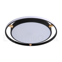 Plafoniera rotonda multicolore Macaron ultra sottile in legno e acrilico dimmerabile