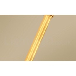 Lampada a sospensione rustica vintage in ottone con paralume in tessuto E14