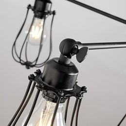 Lampadario mini moderno contemporaneo in metallo, 3 luci E26/E27