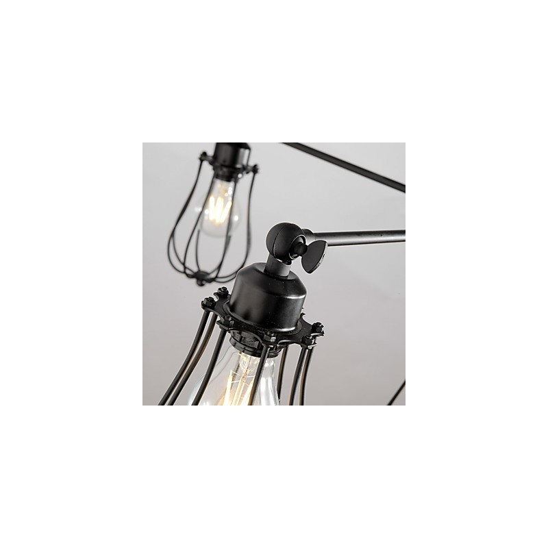 Lampadario mini moderno contemporaneo in metallo, 3 luci E26/E27