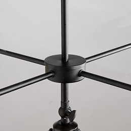 Lampadario mini moderno contemporaneo in metallo, 3 luci E26/E27