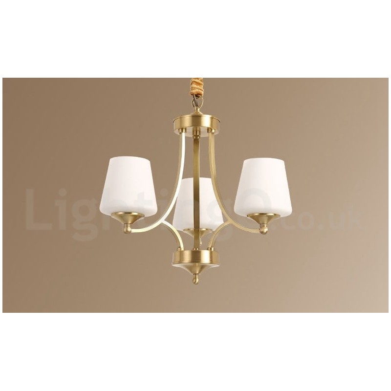 Lampadario a sospensione grande in ottone e vetro, rustico retrò vintage, 3/6/8/10 luci