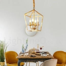Lampada a sospensione rustica vintage in ottone puro E14 28 x 40 cm