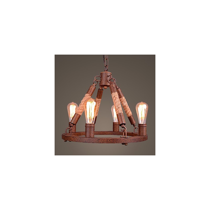 Lampadario a sospensione vintage in corda industriale creativo stile americano
