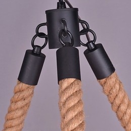 Lampadario a sospensione vintage in corda industriale creativo stile americano