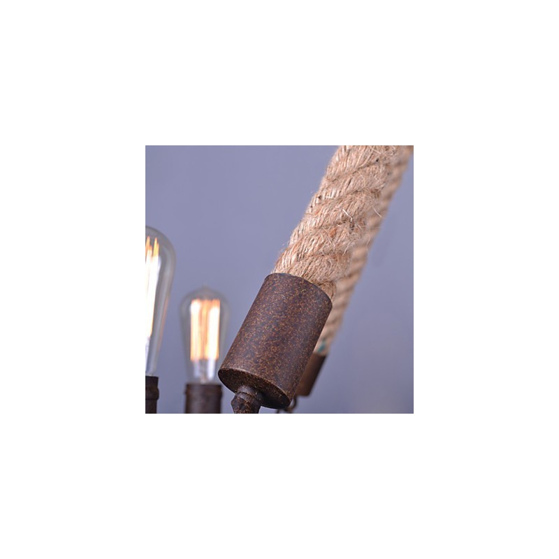 Lampadario a sospensione vintage in corda industriale creativo stile americano