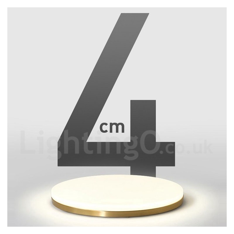 Plafoniera rotonda ultra sottile in ottone con paralume in acrilico, dimmerabile, stile nordico moderno