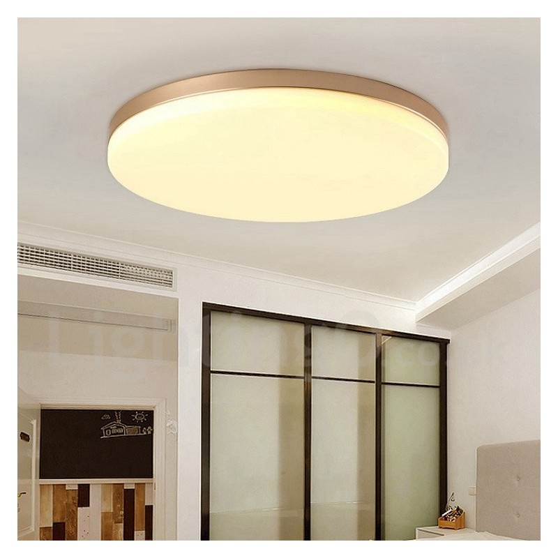 Plafoniera LED dimmerabile rotonda ultrasottile in acrilico, anche applique