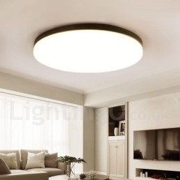 Plafoniera LED dimmerabile rotonda ultrasottile in acrilico, anche applique