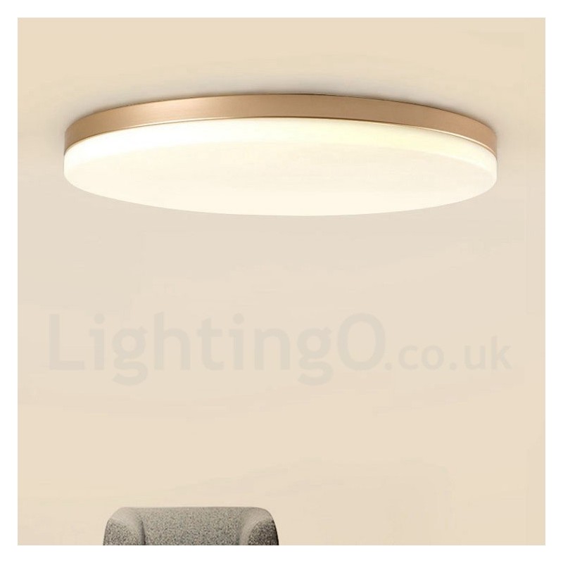 Plafoniera LED dimmerabile rotonda ultrasottile in acrilico, anche applique