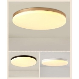 Plafoniera LED dimmerabile rotonda ultrasottile in acrilico, anche applique