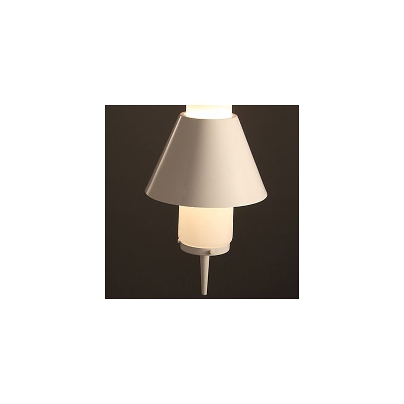Lampada a sospensione moderna in metallo bianco 2 luci