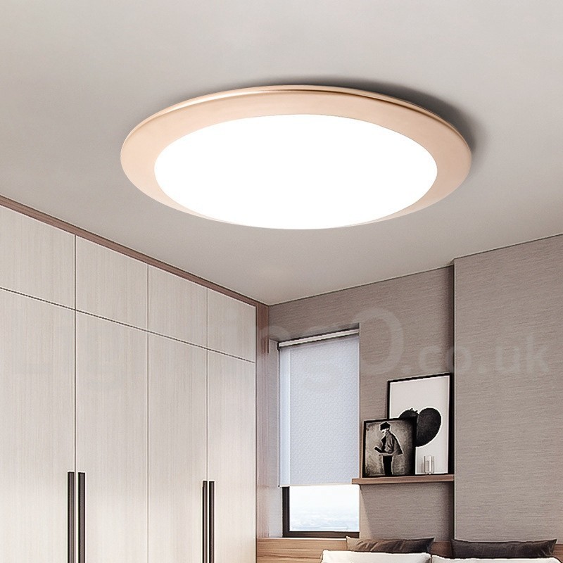 Plafoniera LED moderna nordica super sottile 4 cm dimmerabile con paralume in acrilico e telecomando