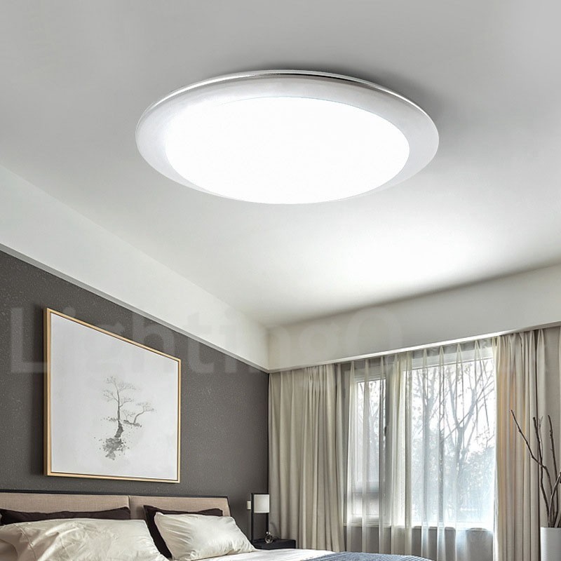 Plafoniera LED moderna nordica super sottile 4 cm dimmerabile con paralume in acrilico e telecomando