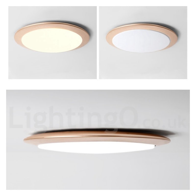 Plafoniera LED moderna nordica super sottile 4 cm dimmerabile con paralume in acrilico e telecomando